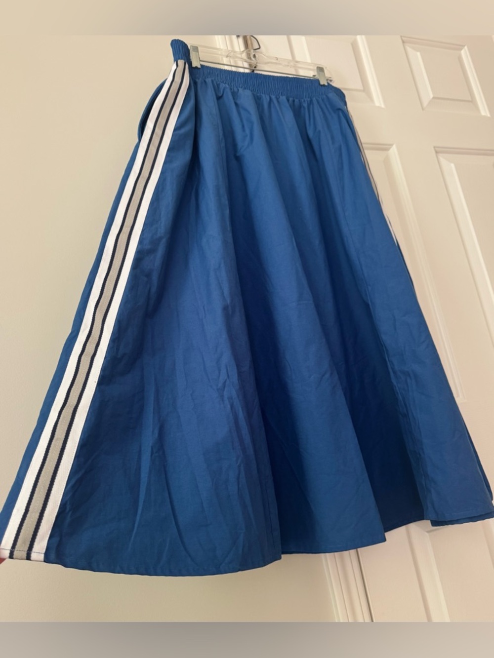 Anthropologie Daily Practice Side Stripes Circular Midi Skirt - Picture 7 of 10